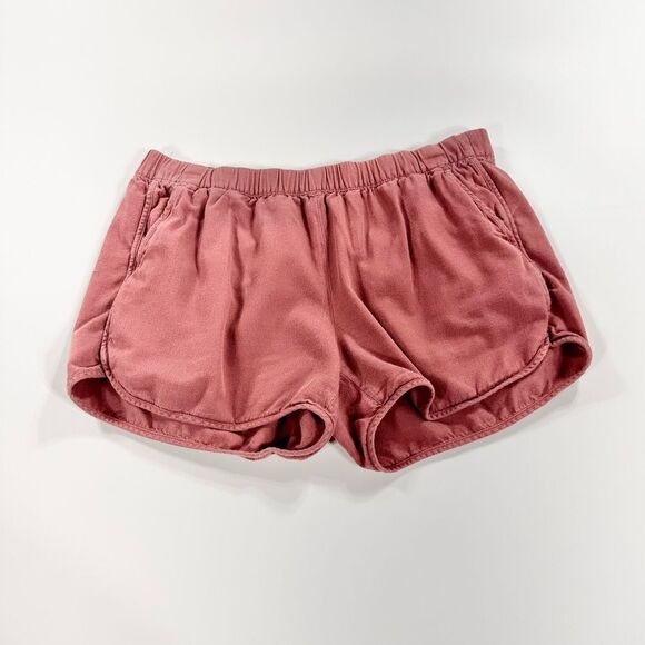 Madewell mauve cotton pull on shorts S - Picture 1 of 9